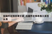 在国外比特币发工资_在国外比特币发工资怎么发